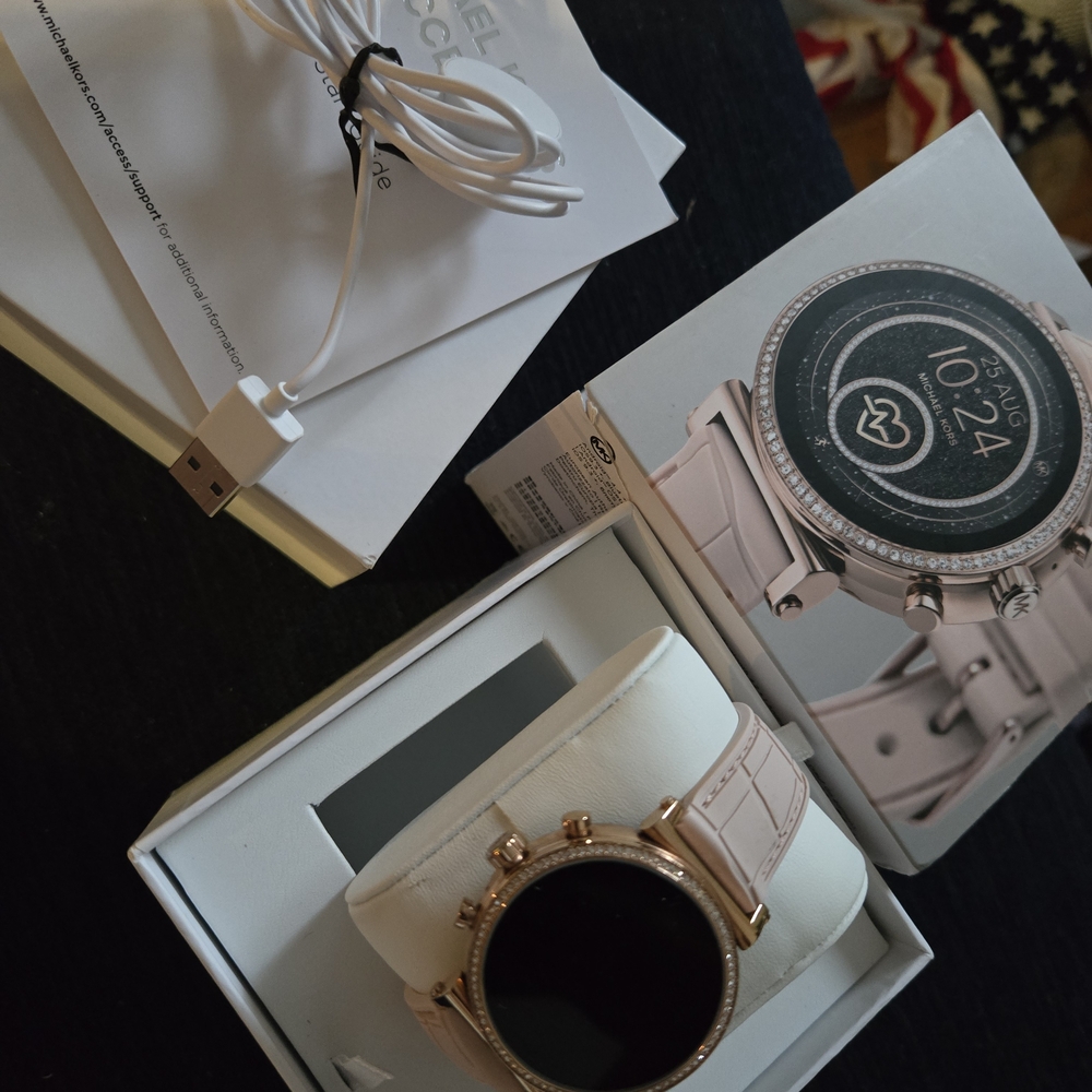 Michael Kors Pink and Gold Smartwatch